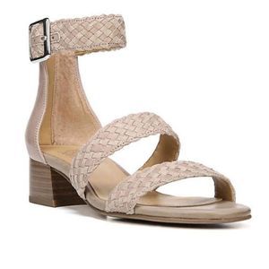 Franco Sarto Tate Tan Braided Leather Strap Sandal